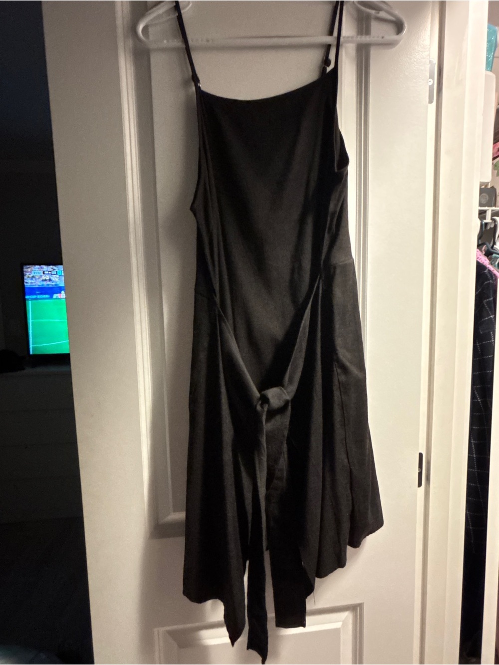 MINKPINK Black Asymmetrical  Dress with Front Tie